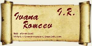 Ivana Romčev vizit kartica